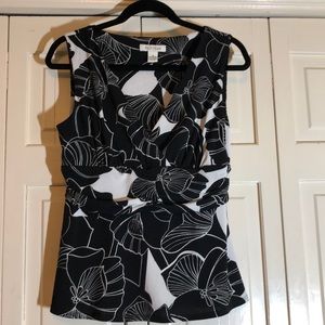 WHBM Wrap Style Sleeveless Blouse